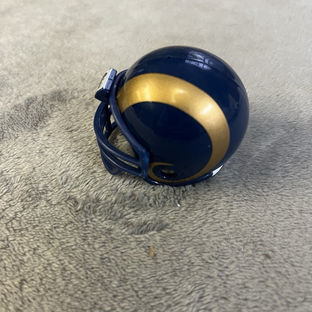 Los Angeles Rams St Louis MIGHTY RACERS MINI Football HELMET Cake Topper - Picture 3 of 4